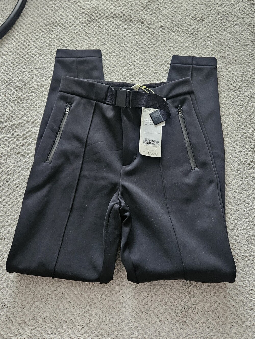H&M Move Black Softshell Ski Pants XS NWT